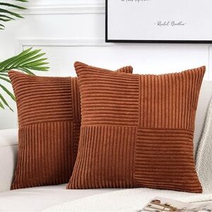 Throw Pillow Covers 2 pack for Couch Bed Sofa Home Decor